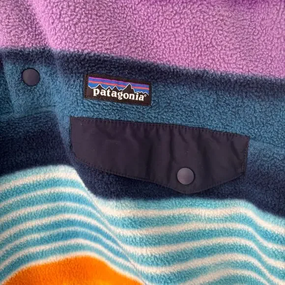 Patagonia Men's Synchilla Fleece Pullover Fitz Stripe Cabincore Size Small - Picture 4 of 9